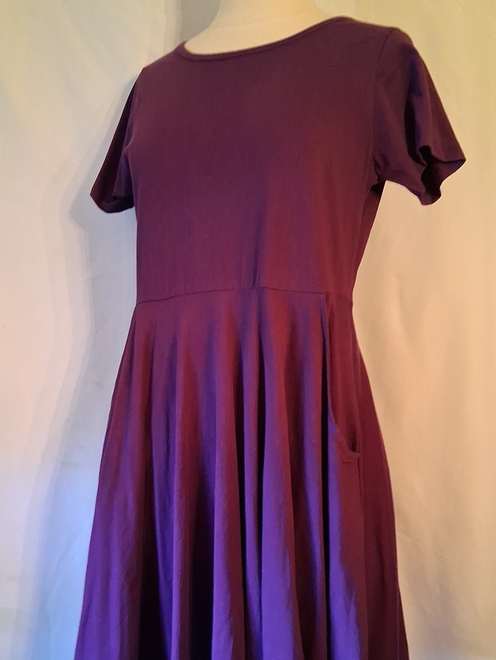 Svaha purple organic cotton midi dress-sz M